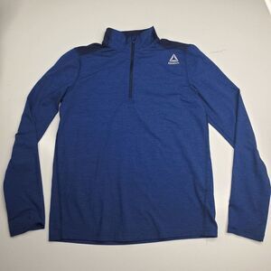 M 10 12 REEBOK Boys zip blue black pullover shirt jacket medium